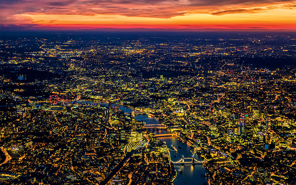 aerial---night---london