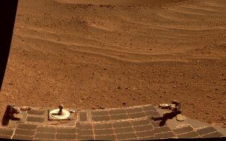 Φωτογραφία που απεικονίζει τον «κρατήρα Λουνοχόντ 2» επί του Αρη.