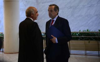 Ο Πρόεδρος της ΝΔ, κ. Ευ. Μεϊμαράκης ήταν μεταξύ των παρευρισκόμενων στην ομιλία του Αντώνη Σαμαρά.