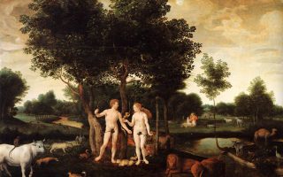 «Ο Παράδεισος με τη Δημιουργία και την Πτώση του Ανθρώπου», έργο αγνώστου Ολλανδού ζωγράφου χρονολογημένο το 1576.