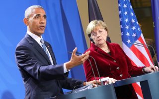 Tην τελευταία από κοινού συνέντευξη Τύπου έδωσαν χθες στο Βερολίνο ο απερχόμενος πρόεδρος των ΗΠΑ Μπαράκ Ομπάμα και η καγκελάριος της Γερμανίας Αγκελα Μέρκελ, την οποία ο πρώτος έχρισε ουσιαστικά ηγέτιδα του ελεύθερου κόσμου.
