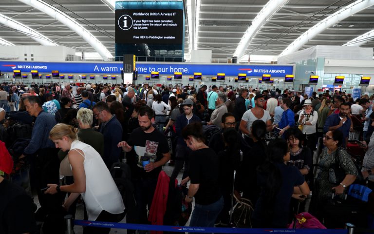 Βρετανία: Συνεχίζεται για 3η ημέρα η ταλαιπωρία των επιβατών της British Airways