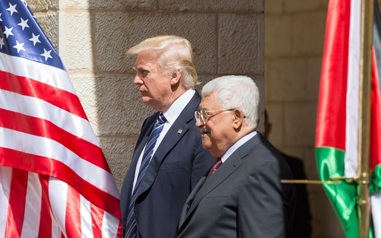 Τραμπ: «Θα κάνω ό,τι μπορώ για μία ειρηνευτική συμφωνία Ισραήλ-Παλαιστίνης»