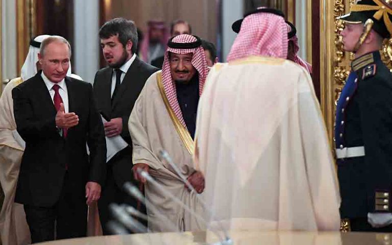 Μέση Ανατολή, Β. Αφρική και πετρέλαιο στο τραπέζι της συνάντησης Πούτιν και βασιλιά Σαλμάν