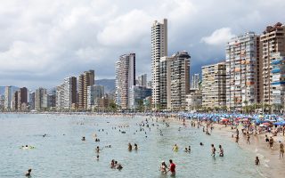 Benidorm, Spain, August 14, 2010Beach and coastal architecture.©Nick HannesFrom the series 'Mediterranean. The Continuity of Man'