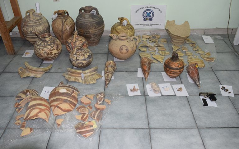 Νυχτοφύλακας έκλεβε αρχαία αντικείμενα αξίας από το Μουσείο Σαντορίνης (φωτογραφίες)