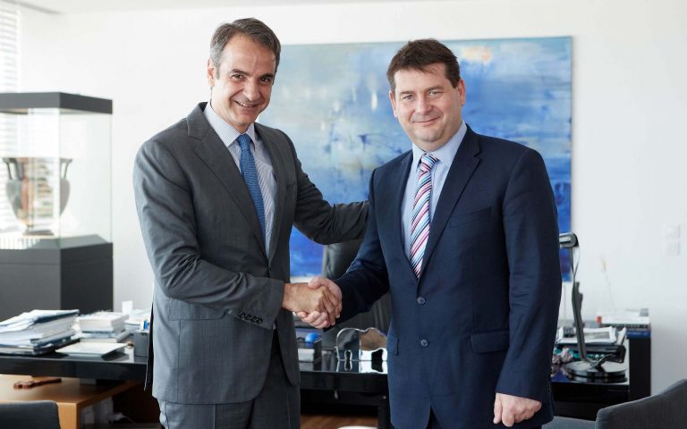 Με τον αντιπρόεδρο του ΕΛΚ συναντήθηκε ο Κυριάκος Μητσοτάκης (φωτογραφίες)