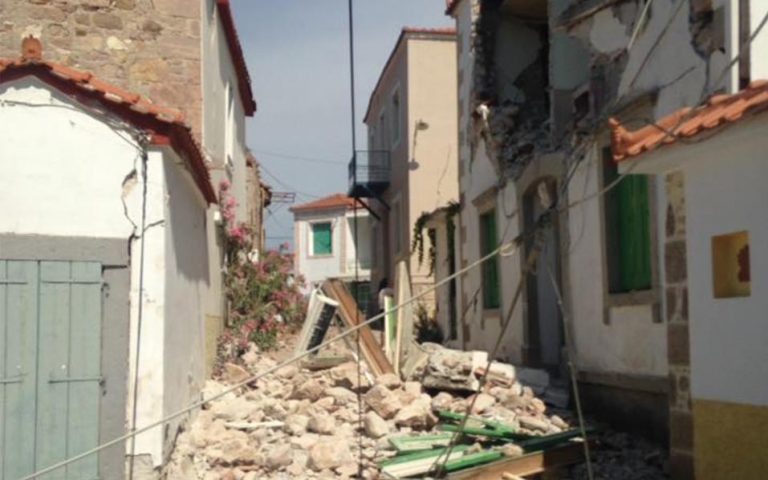 1.3 εκατ. ευρώ ευρωπαϊκή βοήθεια για την αποκατάσταση των ζημιών από τον σεισμό στη Λέσβο