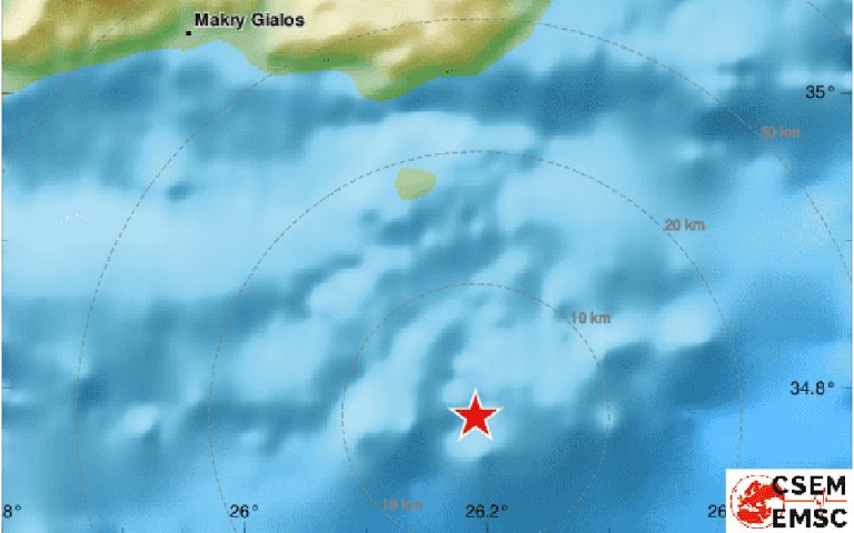 Σεισμός 4,5 Ρίχτερ στην Κρήτη
