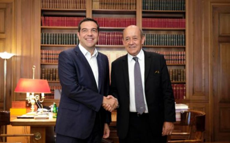 Συνάντηση Τσίπρα με τον Γάλλο υπουργό Εξωτερικών