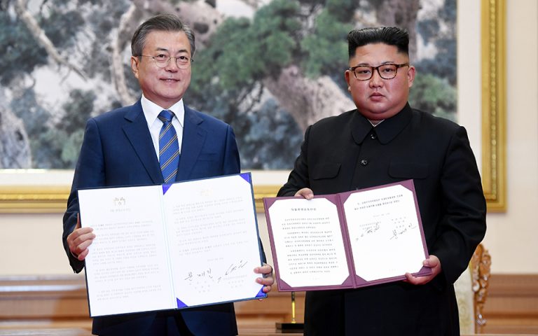 Συμφωνία ειρήνης ανάμεσα σε Βόρεια και Νότια Κορέα