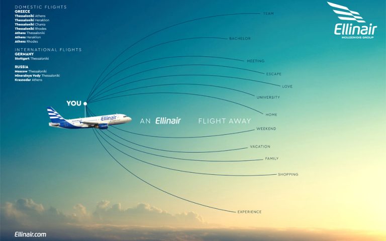 Έκπτωση 25% στους αεροπορικούς ναύλους της Ellinair
