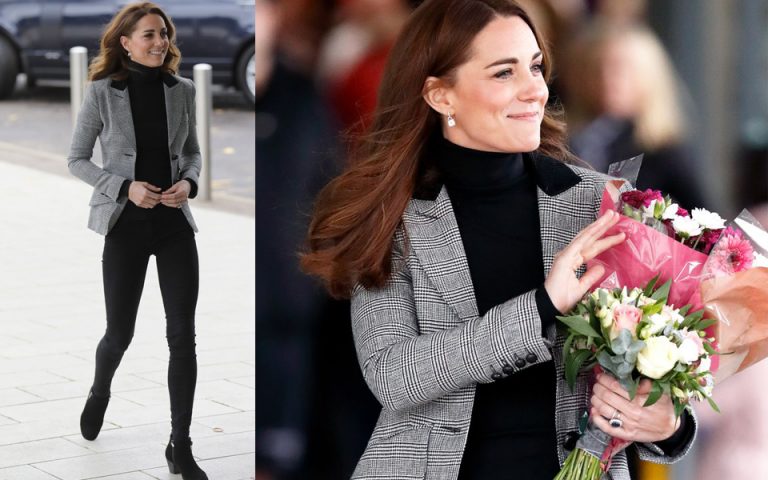Όλες χρειαζόμαστε το γκρι blazer της Kate Middleton αυτή τη σεζόν