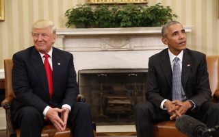 President Barack Obama meets with President-elect Donald Trump in the Oval Office of the White House in Washington, Thursday, Nov. 10, 2016. (AP Photo/Pablo Martinez Monsivais)