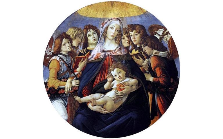 Η ανατομία της ανθρώπινης καρδιάς αναπαρίσταται στο ρόδι που κρατά ο Ιησούς σε διάσημο πίνακα του Μποτιτσέλι