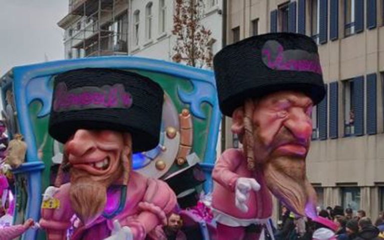 Βέλγιο: Εντονη κριτική για καρναβαλικό άρμα με Εβραίους με γαμψές μύτες και βαλίτσες με χρήματα