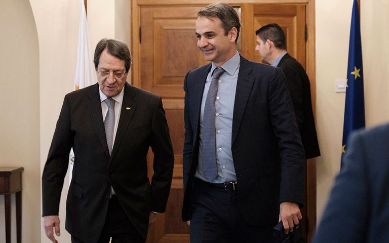 Κυπριακό και οικονομία στο επίκεντρο της συνάντησης Μητσοτάκη – Αναστασιάδη