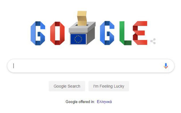Αφιερωμένο στις Ευρωεκλογές το doodle της Google