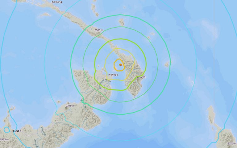 Ηρθη η προειδοποίηση για τσουνάμι μετά τον ισχυρό σεισμό των 7,5 Ρίχτερ στην Παπούα-Νέα Γουινέα