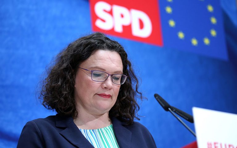 Γερμανία: Παραιτείται από την προεδρία των Σοσιαλδημοκρατών η Αντρέα Νάλες