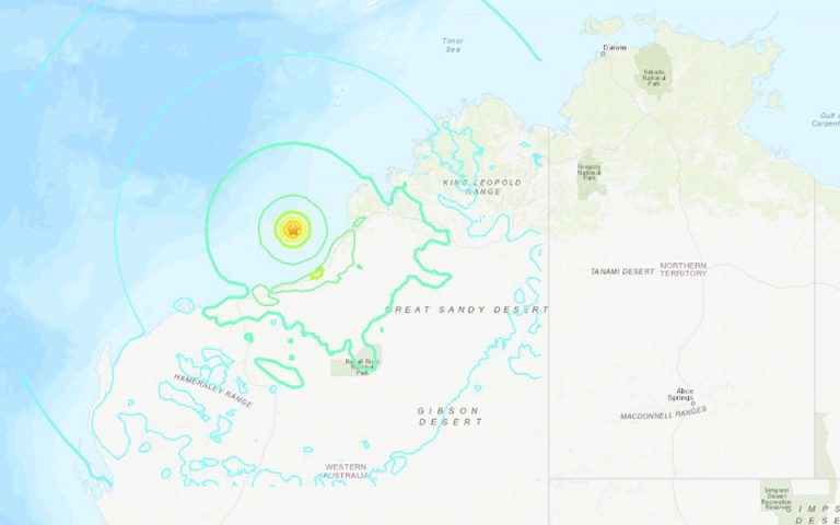 Σεισμός 6,6 βαθμών σημειώθηκε δυτικά της Αυστραλίας