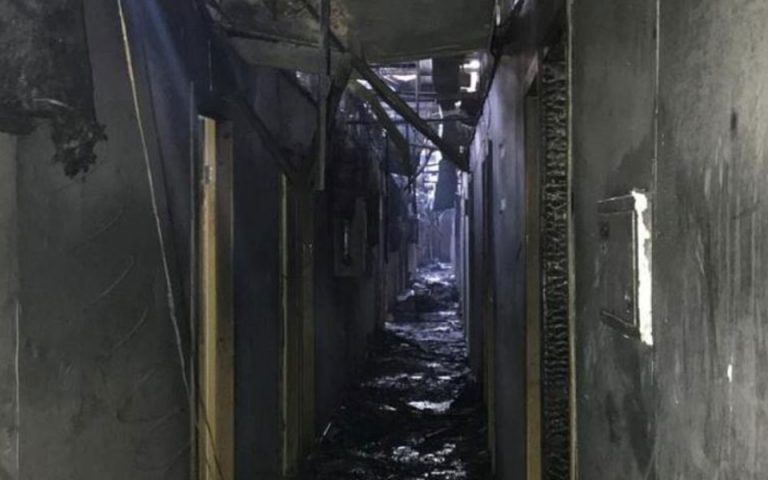 Οκτώ νεκροί από πυρκαγιά σε ξενοδοχείο της Οδησσού