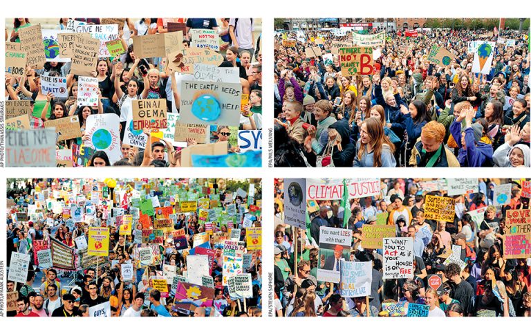 Παγκόσμια διαμαρτυρία για το κλίμα: Εκατομμύρια νέοι στους δρόμους