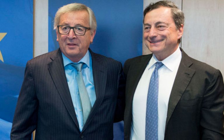 Το αποχαιρετιστήριο tweet Γιούνκερ σε Ντράγκι: «Η Ευρώπη σε ευχαριστεί Μάριο»