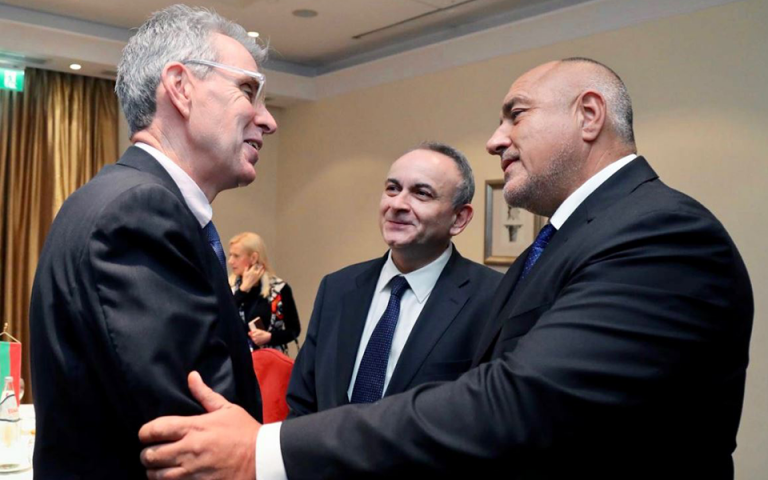 Συνάντηση Τζ. Πάιατ με τον πρωθυπουργό της Βουλγαρίας