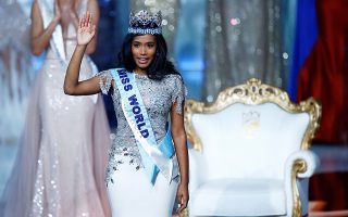 Miss World 2019 Toni Ann Singh of Jamaica celebrates winning the Miss World final in London, Britain December 14, 2019. REUTERS/Henry Nicholls