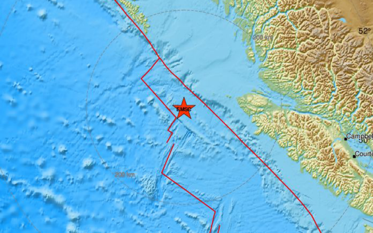 Καναδάς: Σεισμός 6,3 Ρίχτερ δυτικά του Πορτ Χάρντι