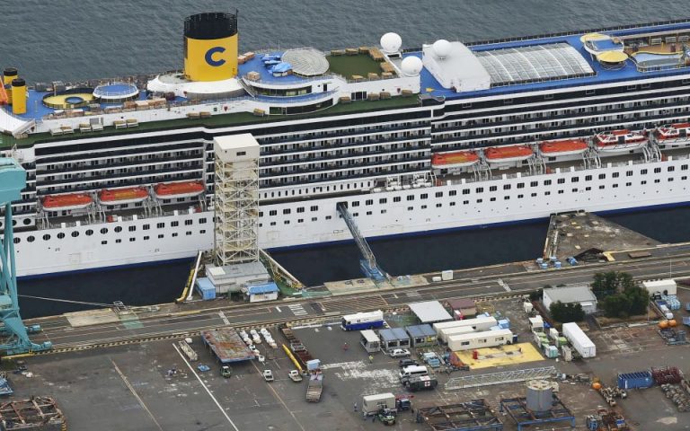 Ιαπωνία: Τουλάχιστον 90 τα κρούσματα κορωνοϊού στο ιταλικό κρουαζιερόπλοιο
