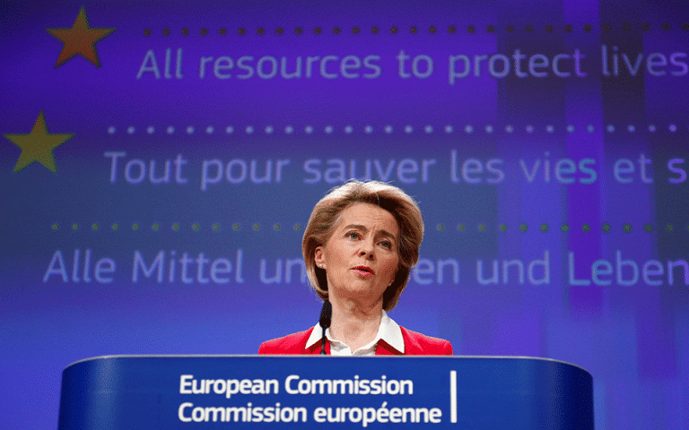 Ούρσουλα Φον ντερ Λάιεν: Απαιτείται συντονισμός των ευρωπαϊκών χωρών στη χαλάρωση των μέτρων περιορισμού