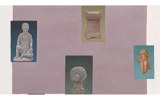 Η Eleftheria Tseliou Gallery παρουσιάζει την ατομική έκθεση του Βασίλη Ζωγράφου με τίτλο «Remains». Μια αυστηρή επιλογή αντικειμένων απώτερων εποχών, από μουσεία και ιδιωτικές συλλογές, μεταφέρεται ζωγραφικά σε χάρτινο υπόστρωμα, χωρίς συνδηλώσεις στο φόντο. Ηρακλείτου 3, Κολωνάκι.
