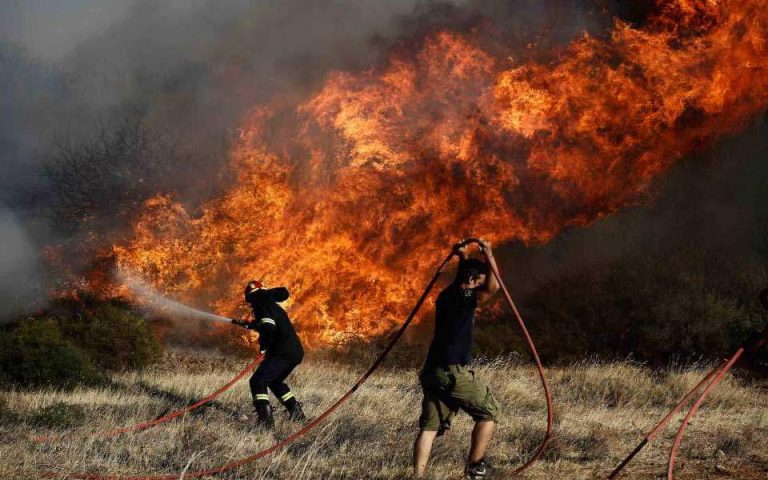 Κεφαλονιά: Υπό μερικό έλεγχο μετά από ολονύχτια μάχη η πυρκαγιά στην Αγία Ειρήνη