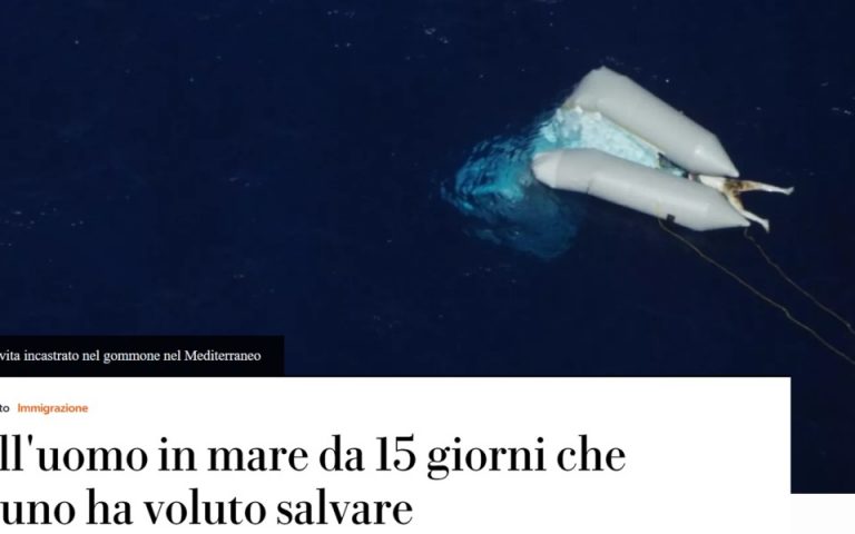 Ιταλία: Σοκ από φωτογραφία νεκρού μετανάστη στη θάλασσα που δημοσίευσε η La Repubblica