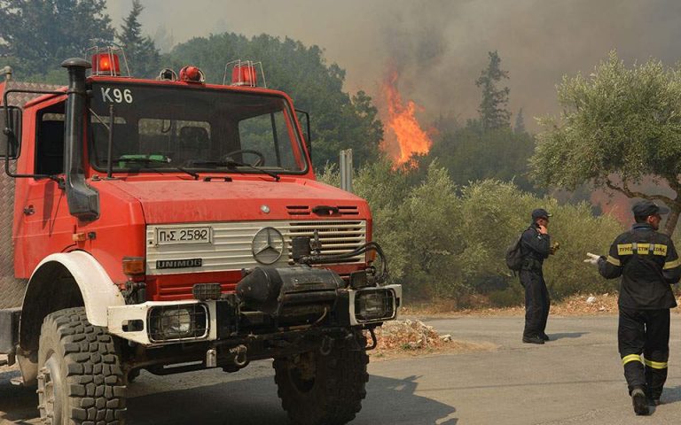Νέα πυρκαγιά στην Ηλεία – Καλύτερη εικόνα σε Γραμματικό και Κεχριές