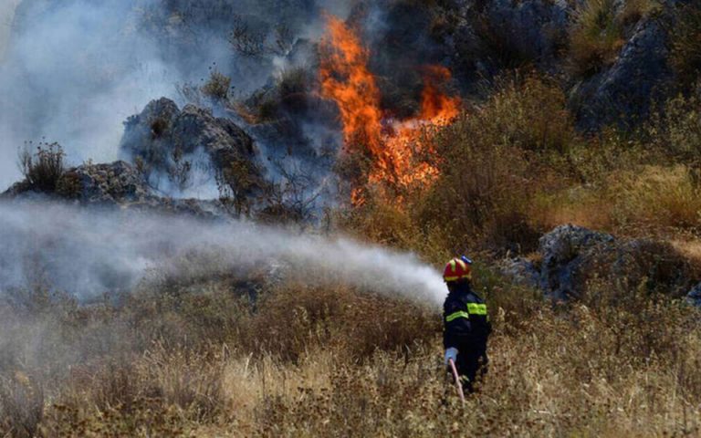 Πυρκαγιά στο Μετόχι Επανομής στη Θεσσαλονίκη