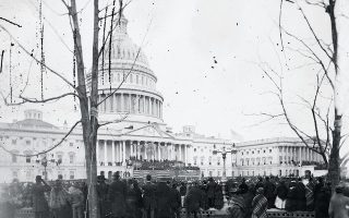 Το κτίριο του Καπιτωλίου στην Ουάσιγκτον του 1877. Ο Ραγκαβής παραδέχεται πως το πολιτικό αποτέλεσμα της αποστολής του εκεί υπήρξε μηδαμινό.