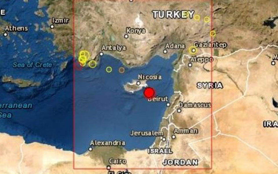 Ένας σεισμός μεγέθους 5,4 συγκλόνισε την Κύπρο