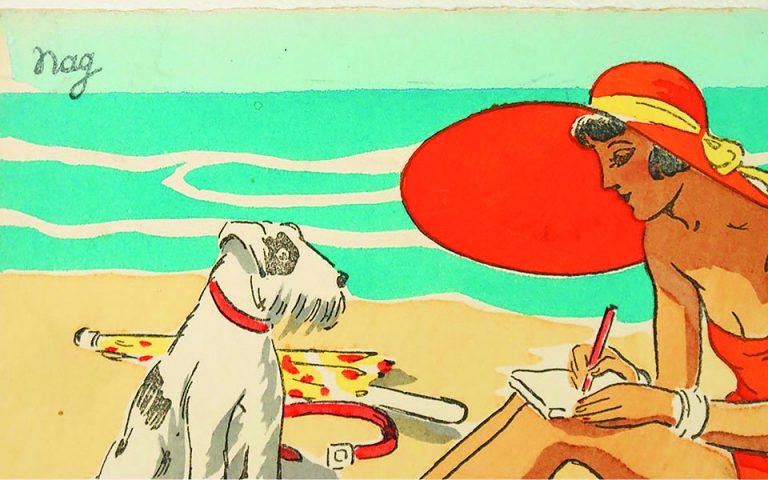 Χαιρετίσματα από την παραλία. Καρτ ποστάλ του Μεσοπολέμου, που δοξάζει την κουλτούρα του μαυρίσματος και της απελευθερωμένης γυναίκας. 