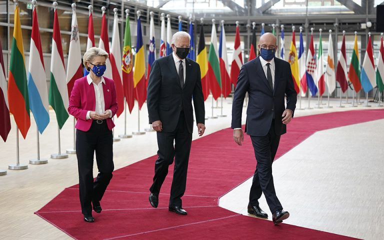 Θερμή υποδοχή των Ευρωπαίων αξιωματούχων στον Μπάιντεν: «Ανυπομονούμε να συνεργαστούμε»