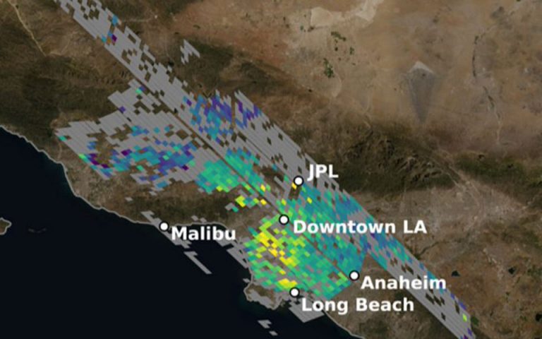 Χάρτης της NASA: Το αποτύπωμα διοξειδίου του άνθρακα στο Λος Άντζελες