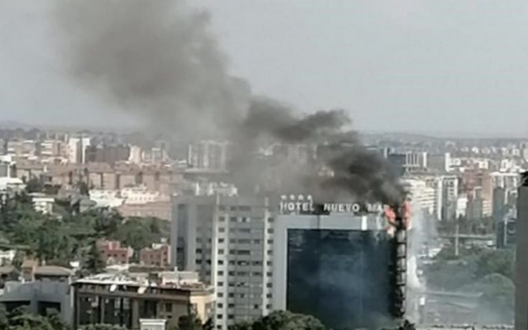 Ισπανία: Μεγάλη φωτιά σε ξενοδοχείο της Μαδρίτης (βίντεο)