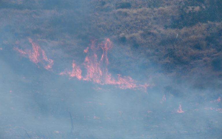 Κρήτη: Πυρκαγιά στη Λιτσάρδα Χανίων