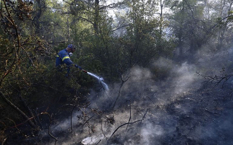 Οριοθετημένη στο μεγαλύτερο μέρος η φωτιά στα Βίλια – Ανησυχία για τις αναζωπυρώσεις