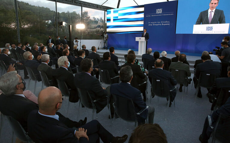Εκδήλωση στο Ιδρυμα «Κωνσταντίνος Καραμανλής»: Μηνύματα προς Αγκυρα και Ε.Ε –  «Εθνική επιτυχία» η ελληνογαλλική συμφωνία
