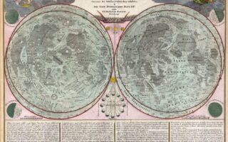 Χάρτης της Σελήνης το 1742 από τους Γερμανούς χαρτογράφους, αστρονόμους και γεωγράφους J. B. Homann και Johann Gabriel Doppelmayr. Eνας άνδρας δημιουργεί ένα αρχείο με οτιδήποτε έχει χαθεί στο φεγγάρι· στον «Κατάλογο απολεσθέντων» η Γερμανίδα συγγραφέας γράφει για αντικείμενα ή ανθρώπους που έχουν λησμονηθεί και βρίσκονται στο περιθώριο της Ιστορίας και της μνήμης.