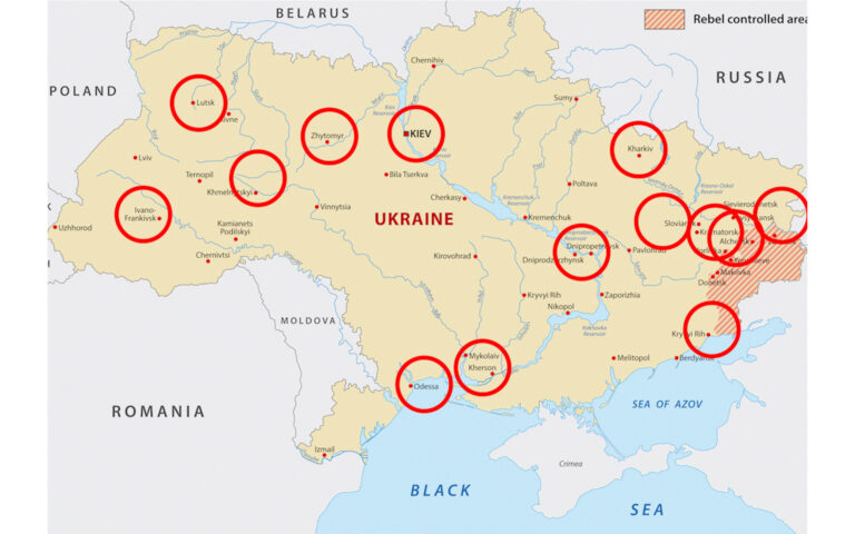 Ουκρανία τώρα: Οι χάρτες της ρωσικής εισβολής – Πού πραγματοποιούνται  επιθέσεις | Η ΚΑΘΗΜΕΡΙΝΗ