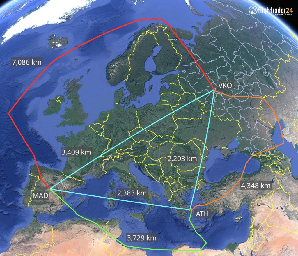 Ρωσικό αεροσκάφος έκανε τον… γύρο της Ευρώπης για να παραλάβει τους διπλωμάτες που απέλασε η Ελλάδα-1